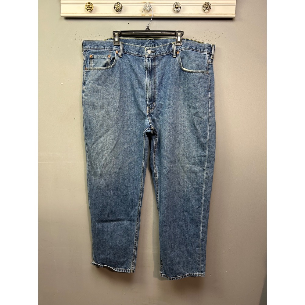 Levi's Jeans Mens 46x30 Blue 550 Relaxed Fit Tapered Leg Denim Pants
